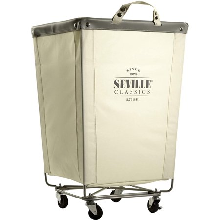 Seville Classics Commercial Heavy-Duty Canvas Laundry Hamper with Wheels - Bellso
